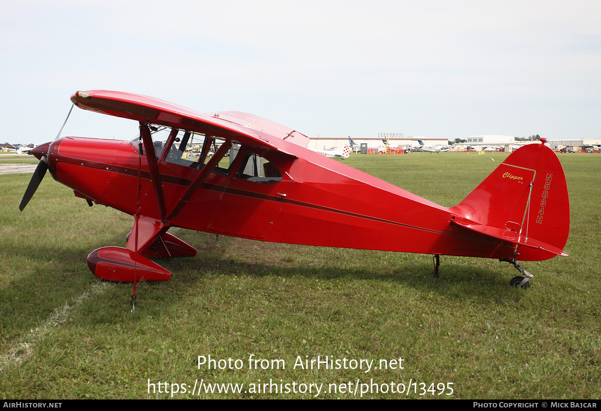 Aircraft Photo of N5834H | Piper PA-16 Clipper | AirHistory.net #13495