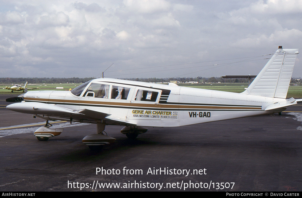 Aircraft Photo of VH-GAO | Piper PA-32-260 Cherokee Six | Geikie Air Charter | AirHistory.net #13507