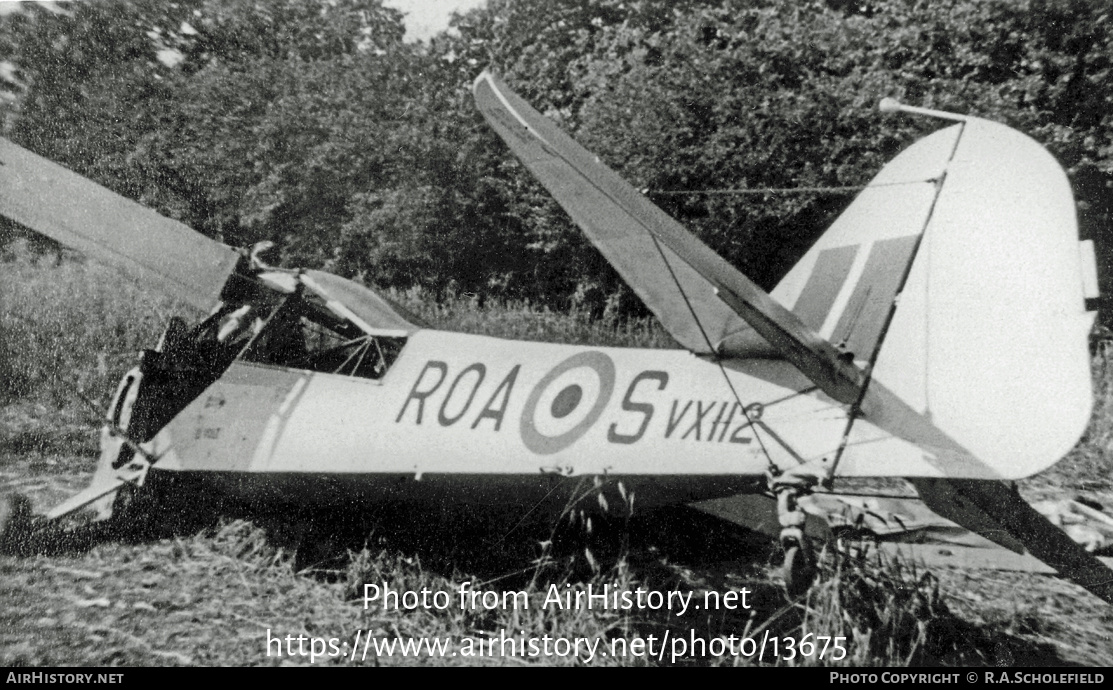 Aircraft Photo of VX112 | Auster K Auster AOP6 | UK - Air Force | AirHistory.net #13675