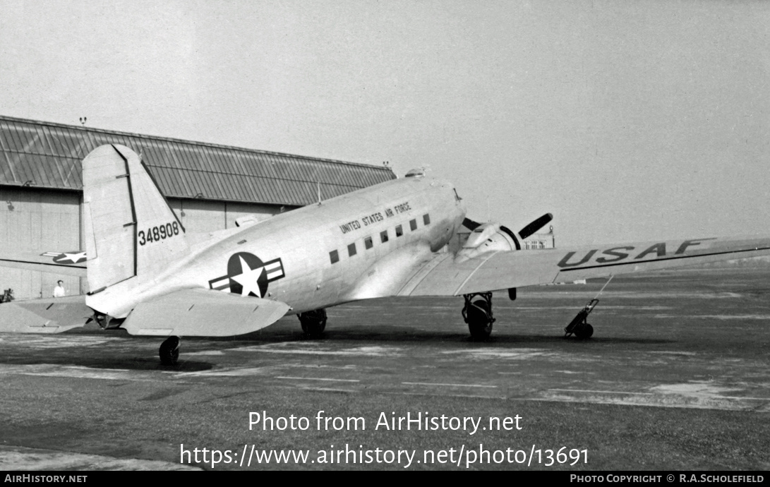 Aircraft Photo of 43-48908 / 348908 | Douglas C-47B Skytrain | USA - Air Force | AirHistory.net #13691