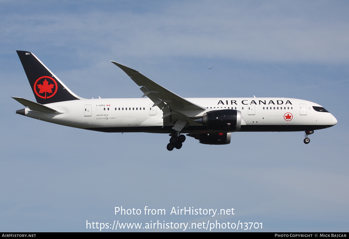 Aircraft Photo of C-GHPQ | Boeing 787-8 Dreamliner | Air Canada | AirHistory.net #13701