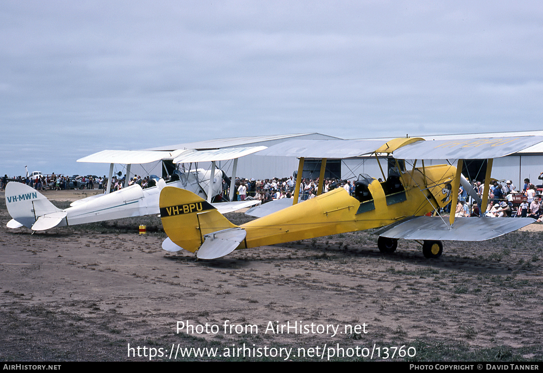 Aircraft Photo of VH-BPU | De Havilland D.H. 82A Tiger Moth | AirHistory.net #13760