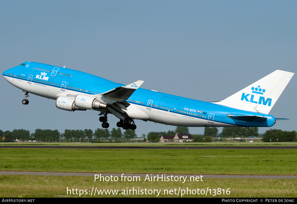 Aircraft Photo of PH-BFK | Boeing 747-406M | KLM - Royal Dutch Airlines | AirHistory.net #13816