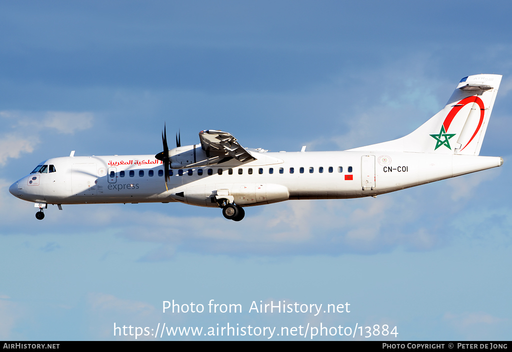 Aircraft Photo of CN-COI | ATR ATR-72-600 (ATR-72-212A) | Royal Air Maroc Express | AirHistory.net #13884