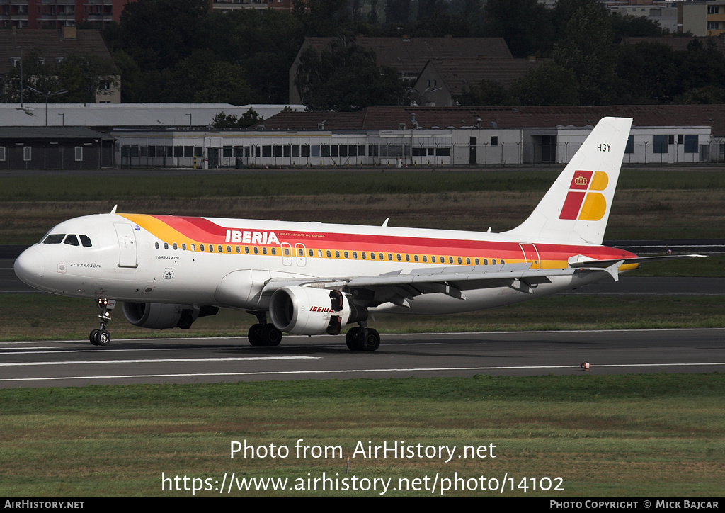 Aircraft Photo of EC-HGY | Airbus A320-214 | Iberia | AirHistory.net #14102