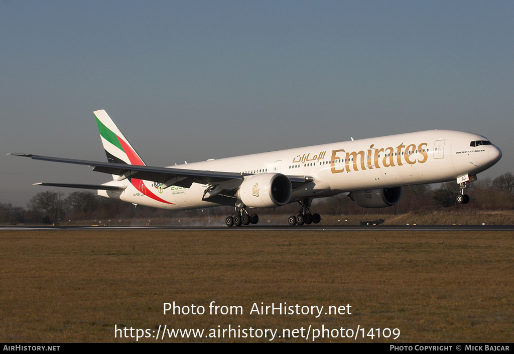 Aircraft Photo of A6-EBD | Boeing 777-31H/ER | Emirates | AirHistory.net #14109