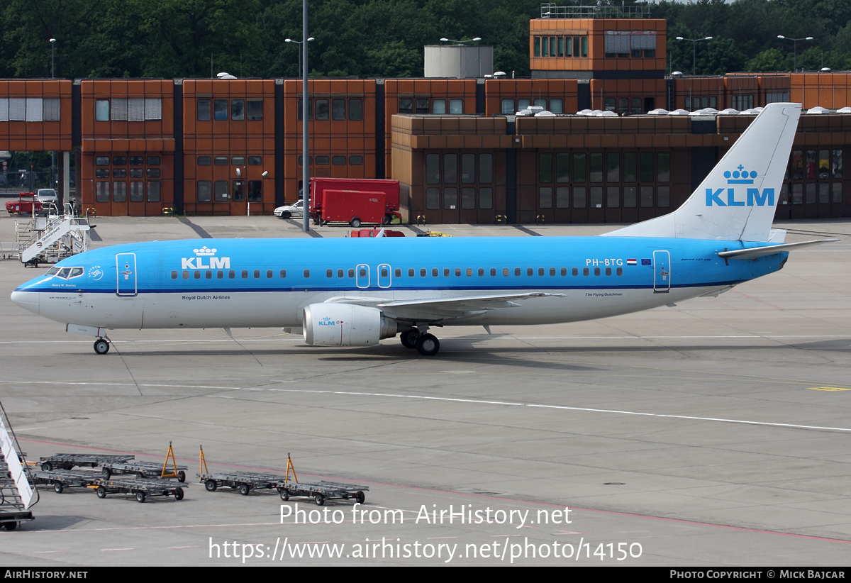 Aircraft Photo of PH-BTG | Boeing 737-406 | KLM - Royal Dutch Airlines | AirHistory.net #14150