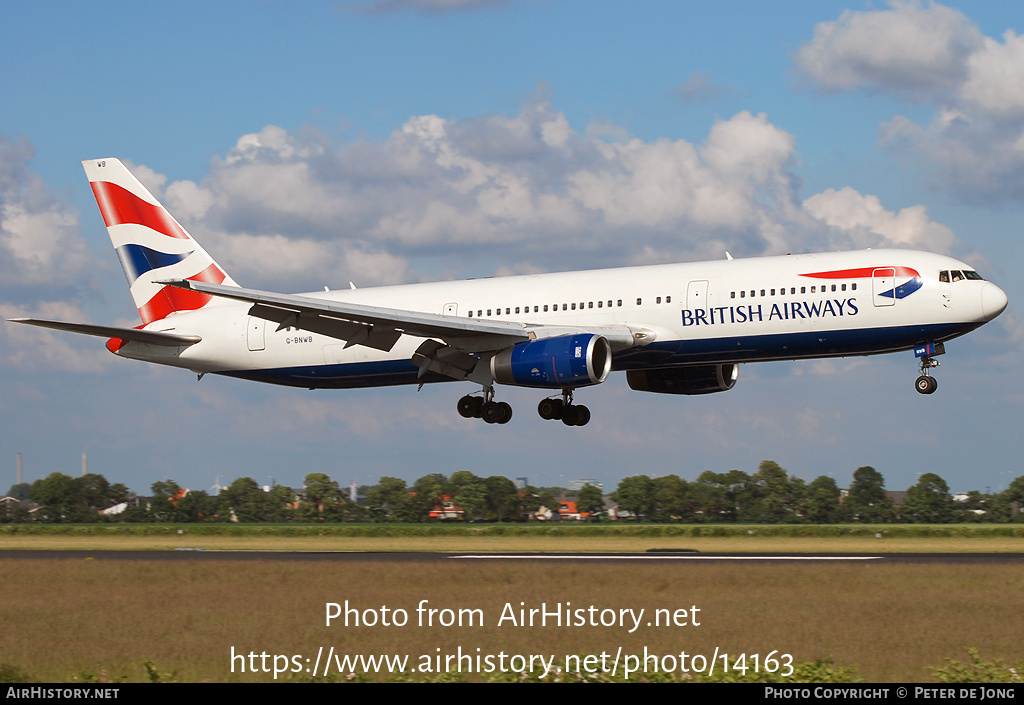 Aircraft Photo of G-BNWB | Boeing 767-336/ER | British Airways | AirHistory.net #14163