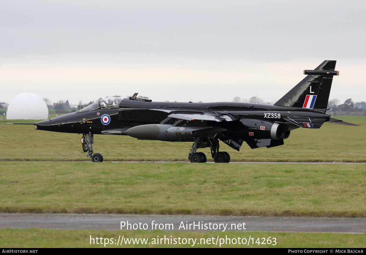 Aircraft Photo of XZ358 | Sepecat Jaguar GR1A | UK - Air Force | AirHistory.net #14263