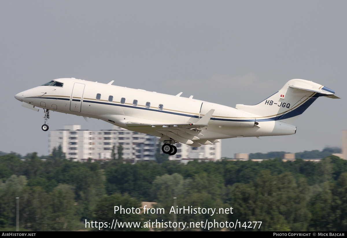 Aircraft Photo of HB-JGQ | Bombardier Challenger 300 (BD-100-1A10) | AirHistory.net #14277