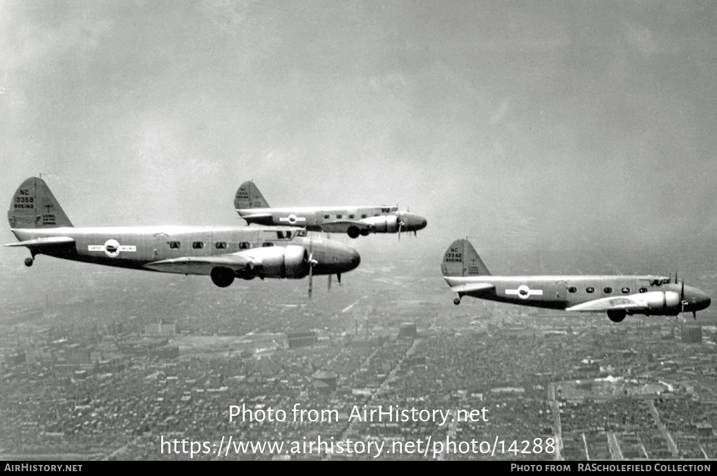 Aircraft Photo of NC13359 | Boeing 247 | United Air Lines | AirHistory.net #14288