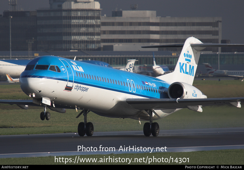 Aircraft Photo of PH-OFF | Fokker 100 (F28-0100) | KLM Cityhopper | AirHistory.net #14301