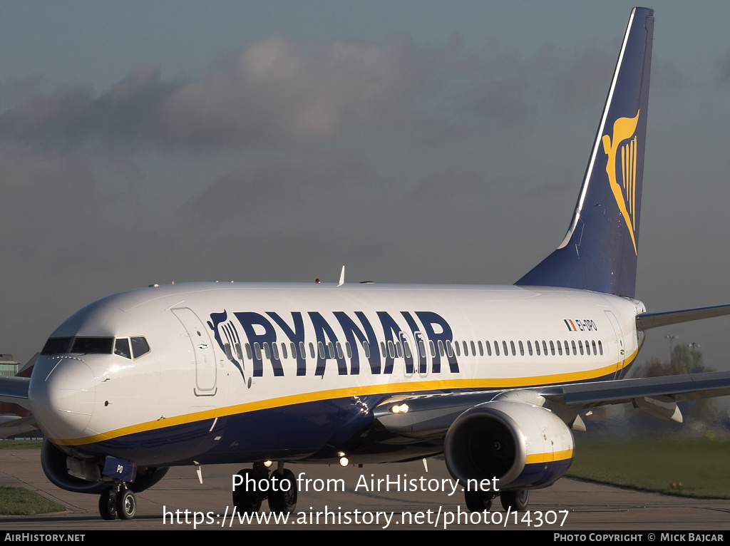 Aircraft Photo of EI-DPO | Boeing 737-8AS | Ryanair | AirHistory.net #14307