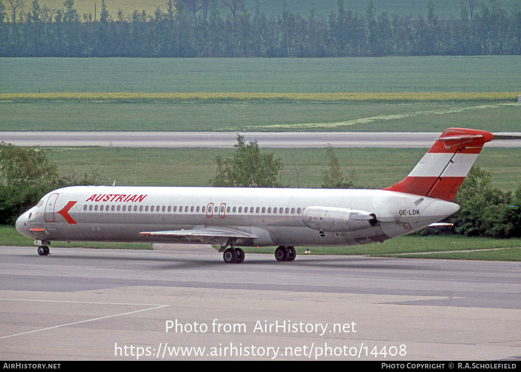 Aircraft Photo of OE-LDK | McDonnell Douglas DC-9-51 | Austrian Airlines | AirHistory.net #14408