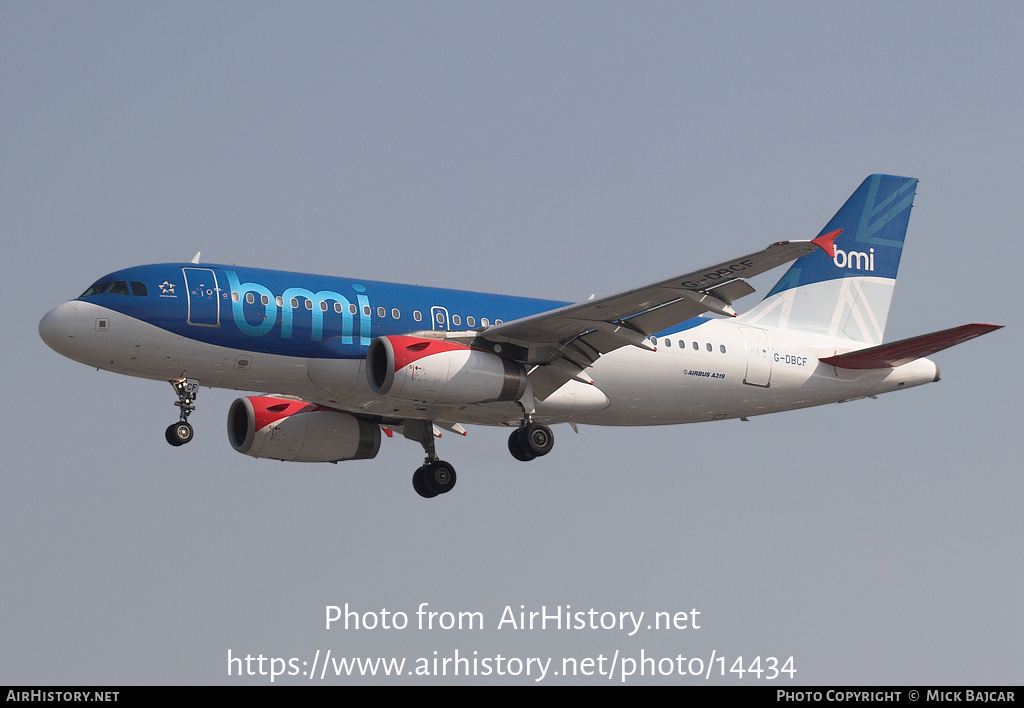 Aircraft Photo of G-DBCF | Airbus A319-131 | BMI - British Midland International | AirHistory.net #14434