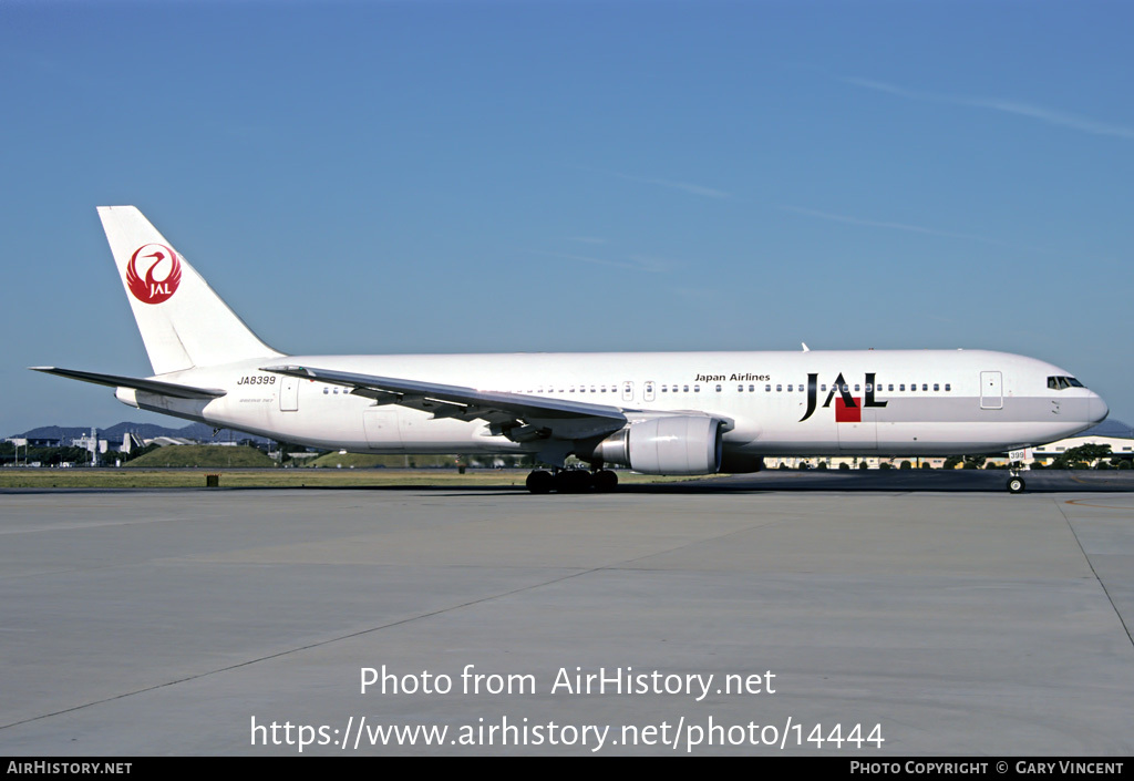 Aircraft Photo of JA8399 | Boeing 767-346 | Japan Airlines - JAL | AirHistory.net #14444