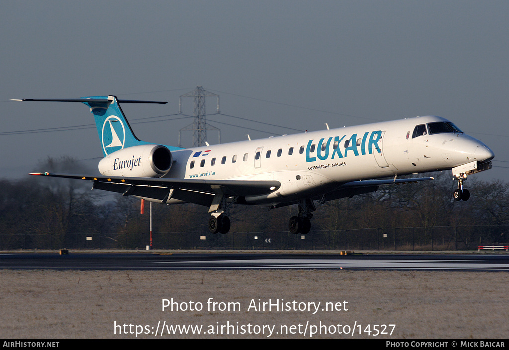 Aircraft Photo of LX-LGJ | Embraer ERJ-145LU (EMB-145LU) | Luxair | AirHistory.net #14527