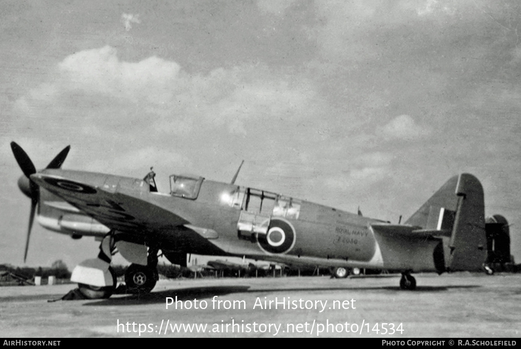 Aircraft Photo of Z2030 | Fairey Firefly FR1 | UK - Navy | AirHistory.net #14534