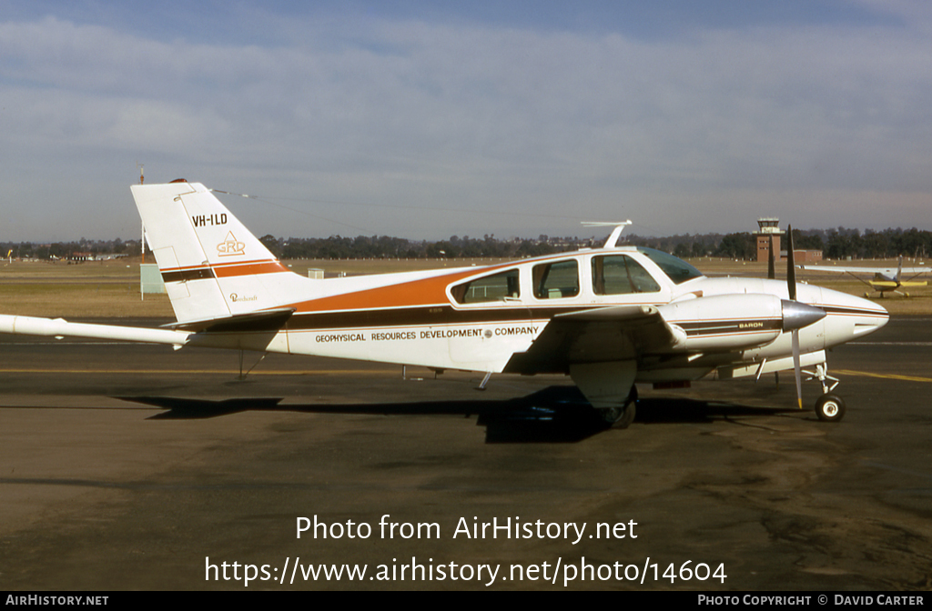 Aircraft Photo of VH-ILD | Beech E55 Baron | Geophysical Resources Development - GRD | AirHistory.net #14604