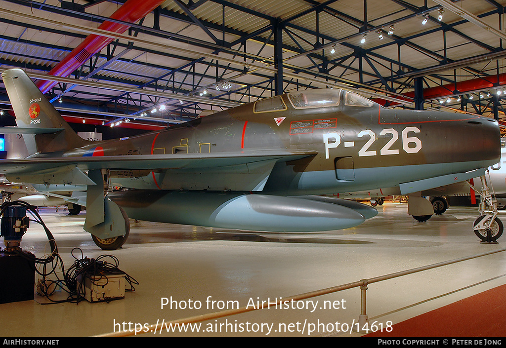 Aircraft Photo of P-226 | Republic F-84F Thunderstreak | Netherlands - Air Force | AirHistory.net #14618