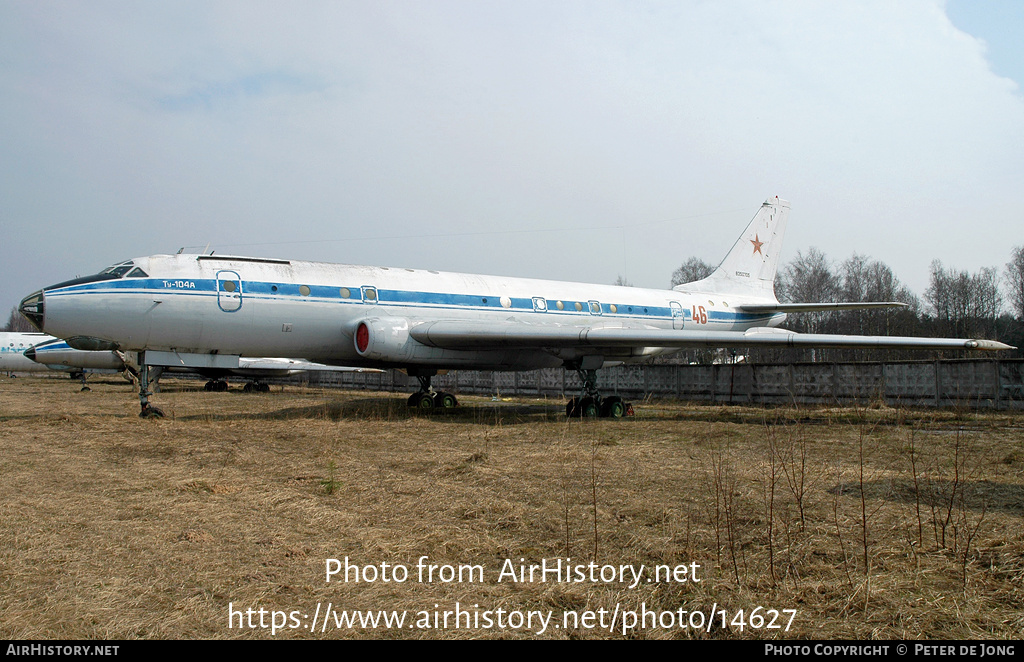 Aircraft Photo of 46 red | Tupolev Tu-104AK | Soviet Union - Air Force | AirHistory.net #14627