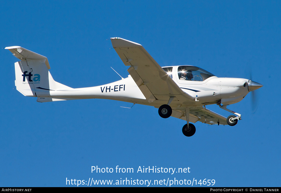 Aircraft Photo of VH-EFI | Diamond DA40-180 Diamond Star | Flight Training Adelaide - FTA | AirHistory.net #14659