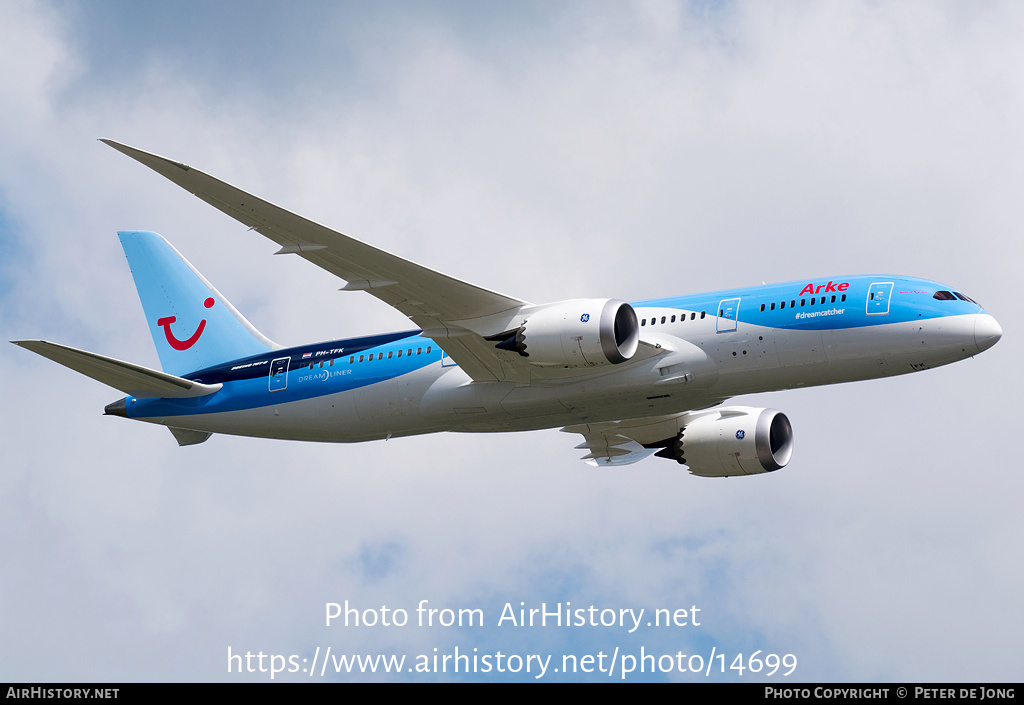 Aircraft Photo of PH-TFK | Boeing 787-8 Dreamliner | Arke | AirHistory.net #14699