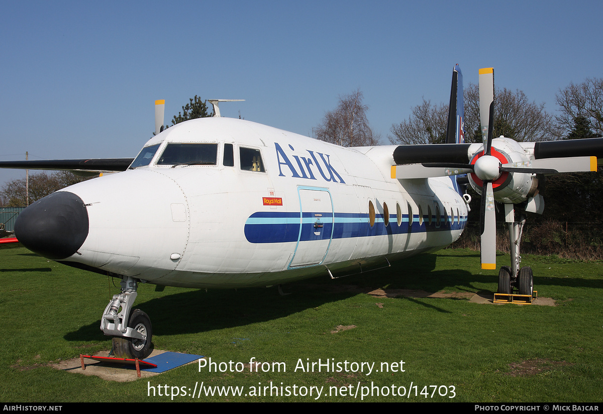 Aircraft Photo of G-BHMY | Fokker F27-200 Friendship | Air UK | AirHistory.net #14703