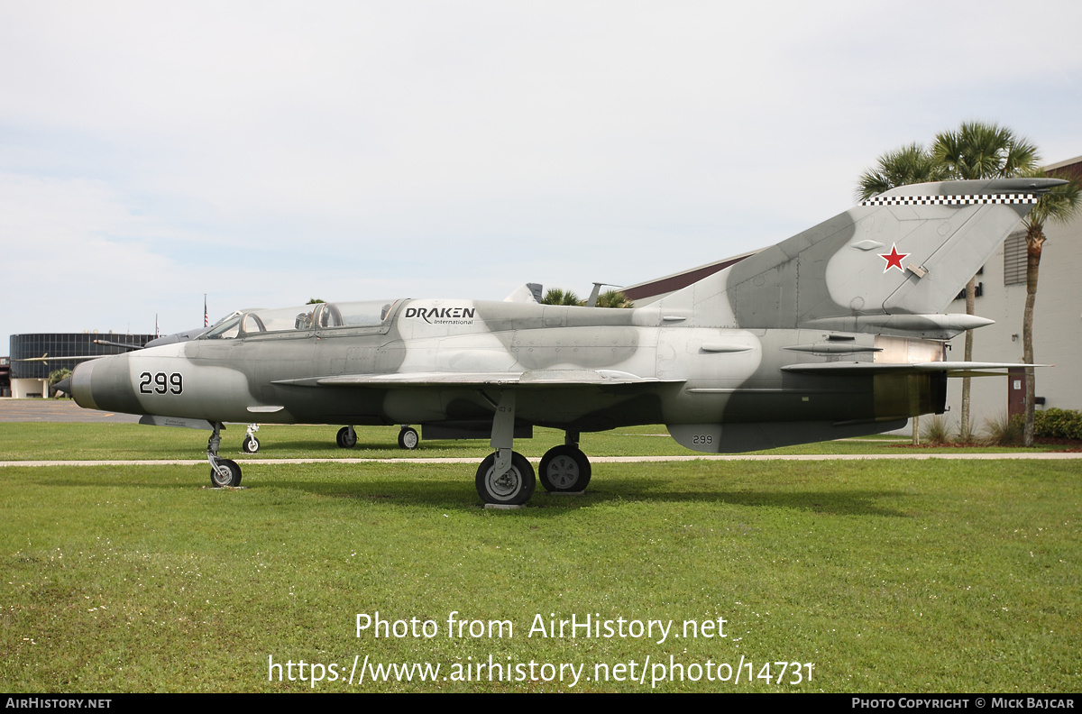 Aircraft Photo of 299 black | Mikoyan-Gurevich MiG-21U-600 | Draken International | Russia - Air Force | AirHistory.net #14731