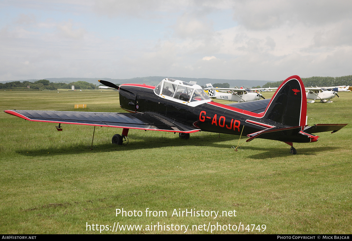 Aircraft Photo of G-AOJR | De Havilland DHC-1 Chipmunk Mk22 | AirHistory.net #14749