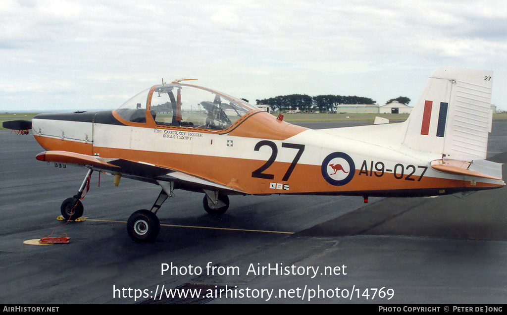 Aircraft Photo of A19-027 | New Zealand CT-4A Airtrainer | Australia - Air Force | AirHistory.net #14769