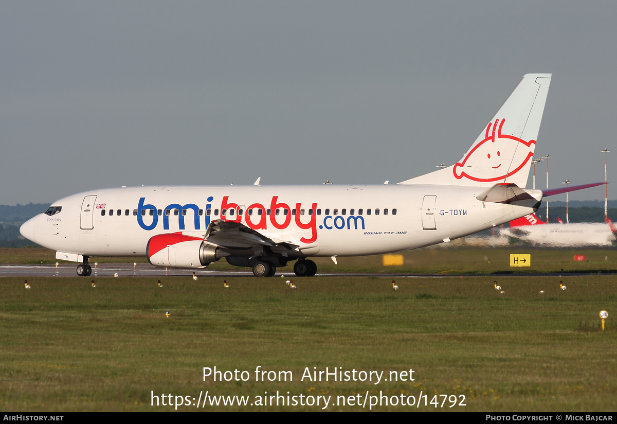 Aircraft Photo of G-TOYM | Boeing 737-36Q | Bmibaby | AirHistory.net #14792