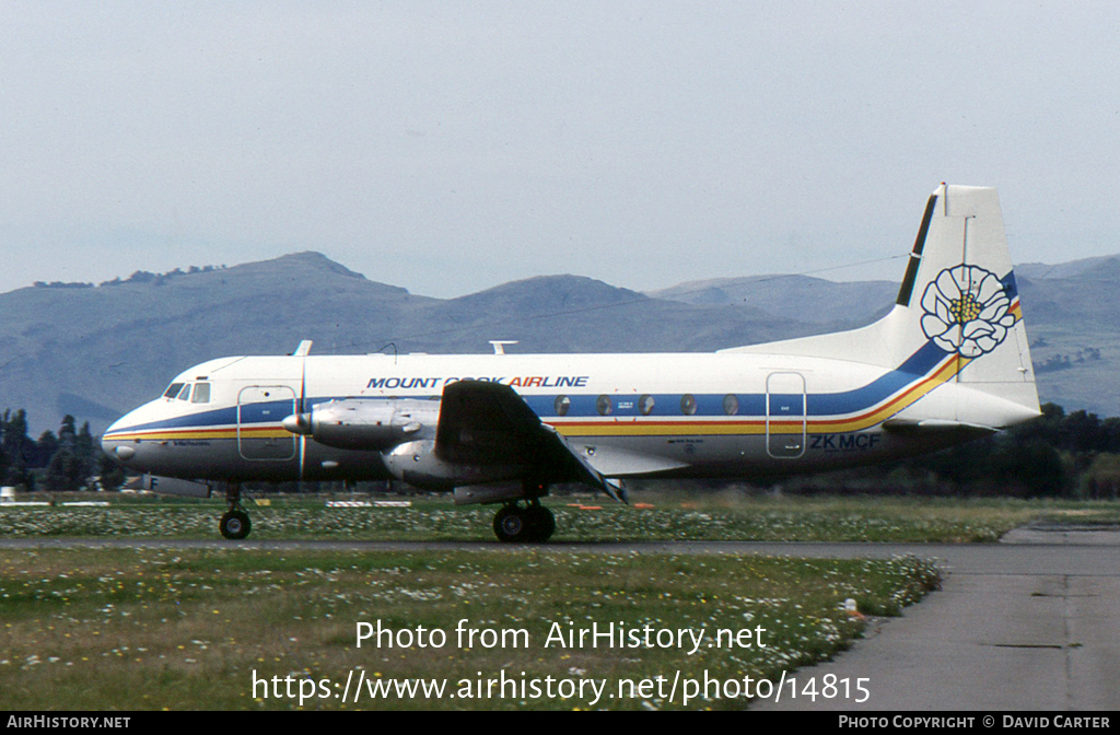 Aircraft Photo of ZK-MCF | Hawker Siddeley HS-748 Srs2A/275 | Mount Cook Airline | AirHistory.net #14815