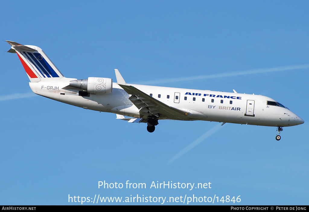 Aircraft Photo of F-GRJH | Bombardier CRJ-100ER (CL-600-2B19) | Air France | AirHistory.net #14846