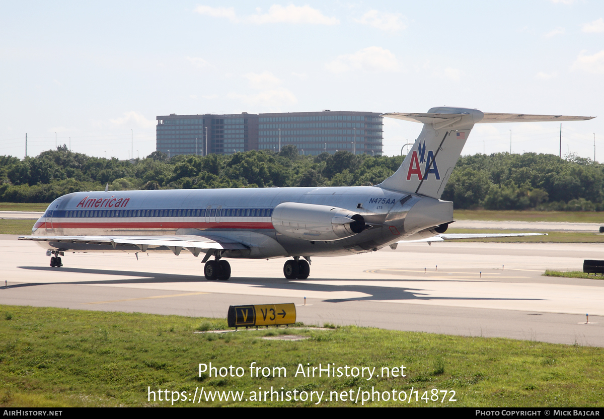 Aircraft Photo of N475AA | McDonnell Douglas MD-82 (DC-9-82) | American Airlines | AirHistory.net #14872