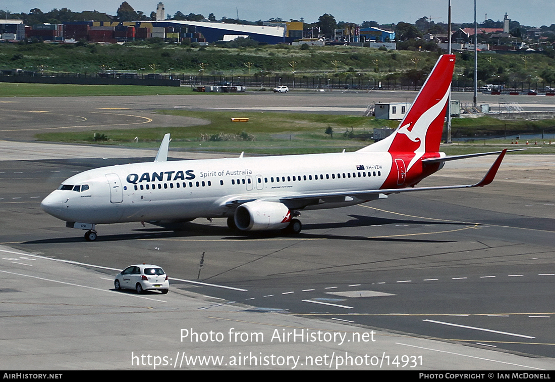 Aircraft Photo of VH-VZW | Boeing 737-838 | Qantas | AirHistory.net #14931