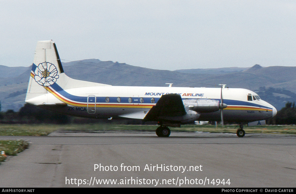 Aircraft Photo of ZK-MCA | Hawker Siddeley HS-748 Srs2/242 | Mount Cook Airline | AirHistory.net #14944