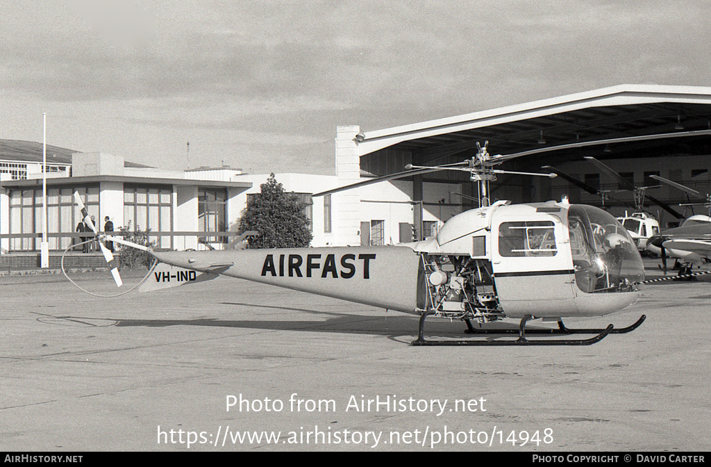 Aircraft Photo of VH-IND | Bell 47J-2A Ranger | Airfast Charter | AirHistory.net #14948