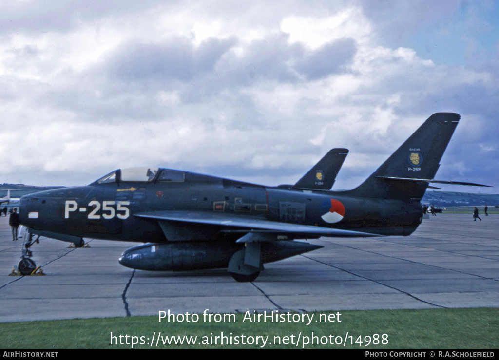 Aircraft Photo of P-255 | Republic F-84F Thunderstreak | Netherlands - Air Force | AirHistory.net #14988