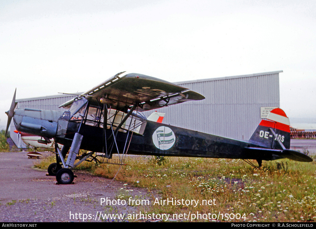 Aircraft Photo of OE-ADS | Fieseler S-14B Storch (Fi-156C-3/Trop) | BI Agraflug | AirHistory.net #15004