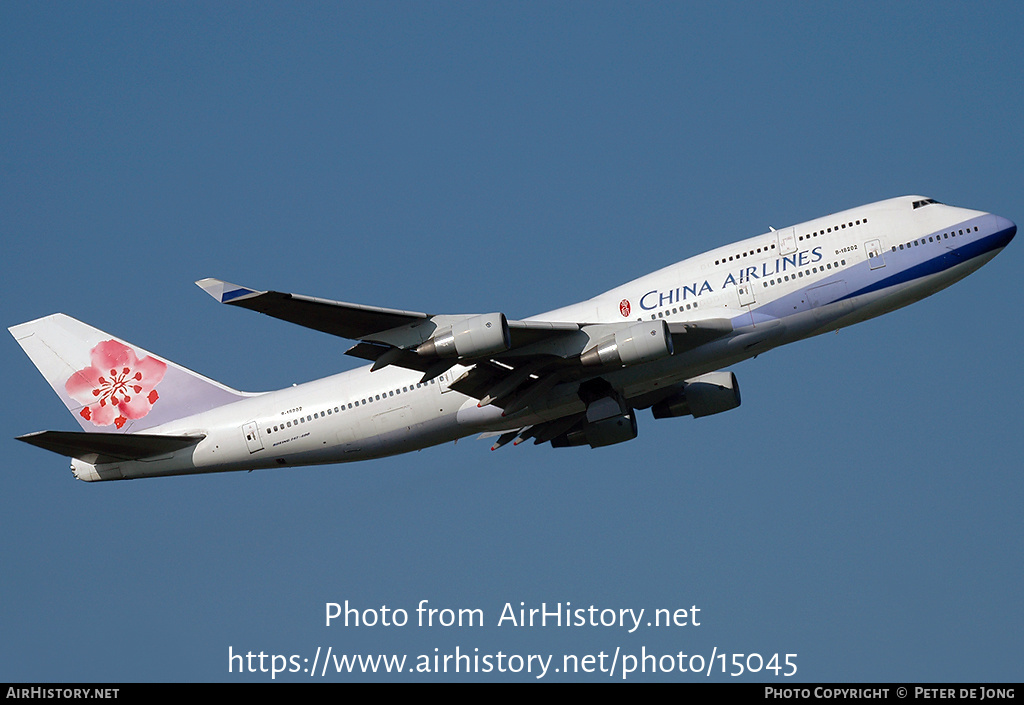 Aircraft Photo of B-18202 | Boeing 747-409 | China Airlines | AirHistory.net #15045