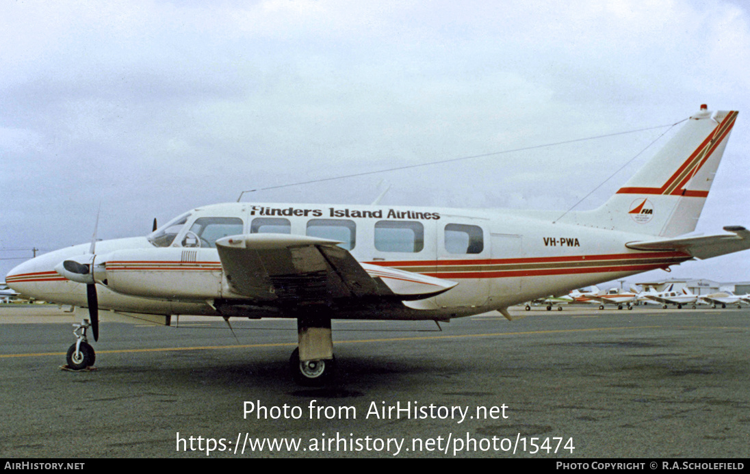 Aircraft Photo of VH-PWA | Piper PA-31-350 Navajo Chieftain | Flinders Island Airlines | AirHistory.net #15474