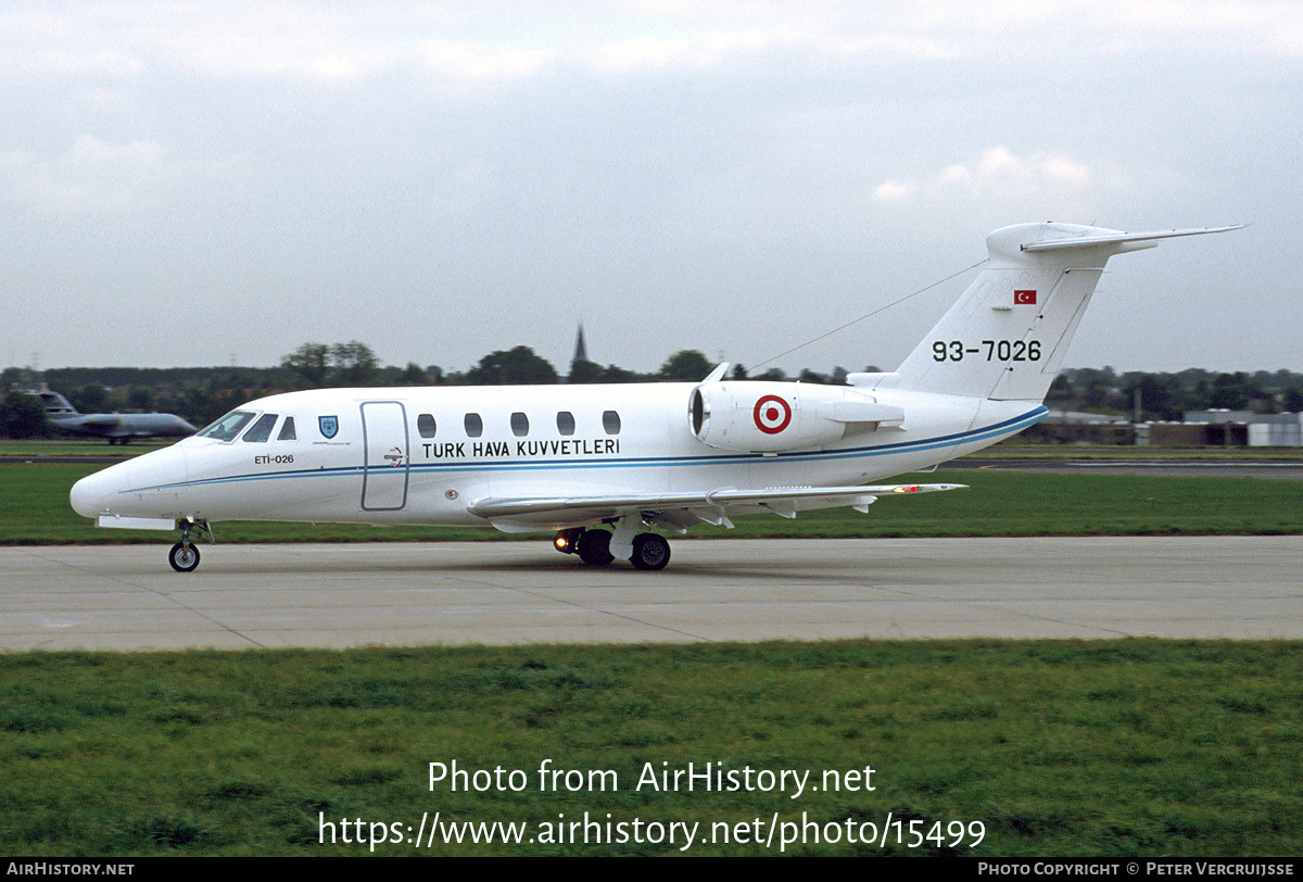 Aircraft Photo of 93-7026 | Cessna 650 Citation VII | Turkey - Air Force | AirHistory.net #15499