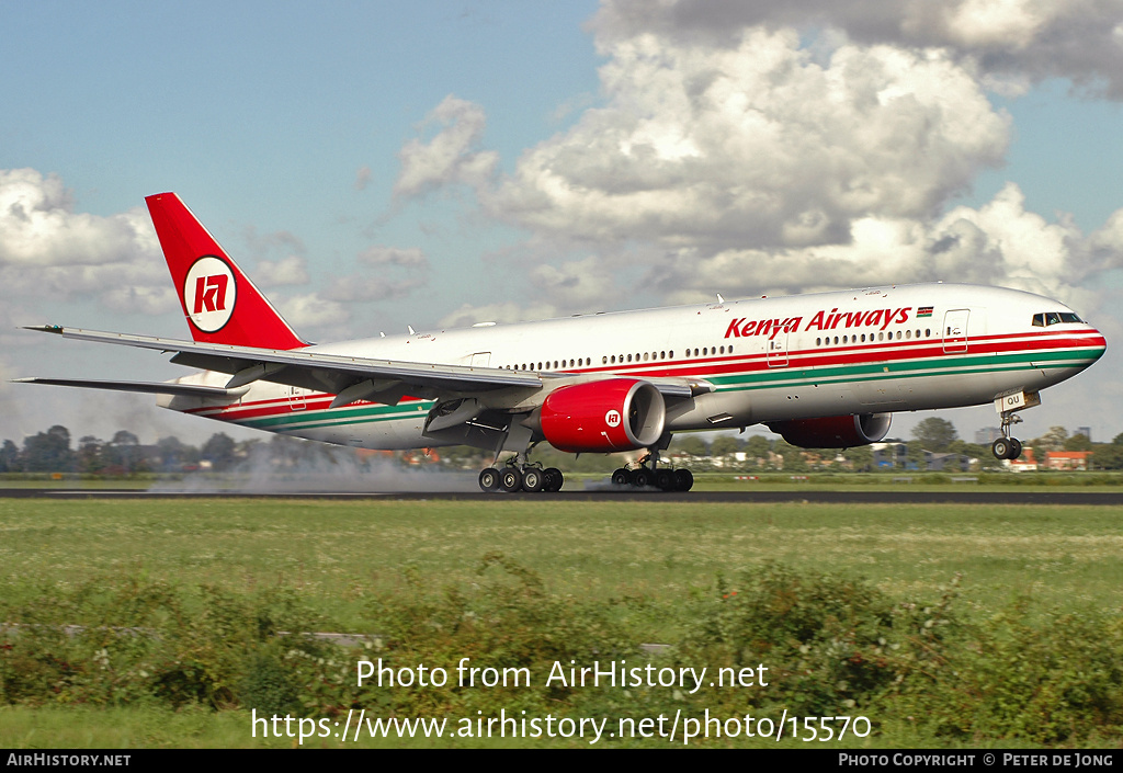 Aircraft Photo of 5Y-KQU | Boeing 777-2U8/ER | Kenya Airways | AirHistory.net #15570