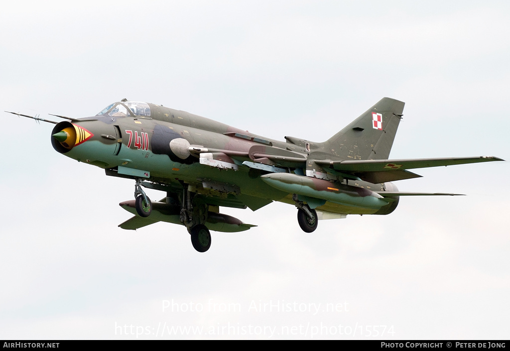 Aircraft Photo of 7411 | Sukhoi Su-22M4 | Poland - Air Force | AirHistory.net #15574