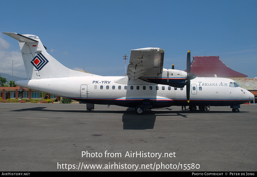 Aircraft Photo of PK-YRV | ATR ATR-42-320 | Trigana Air | AirHistory.net #15580