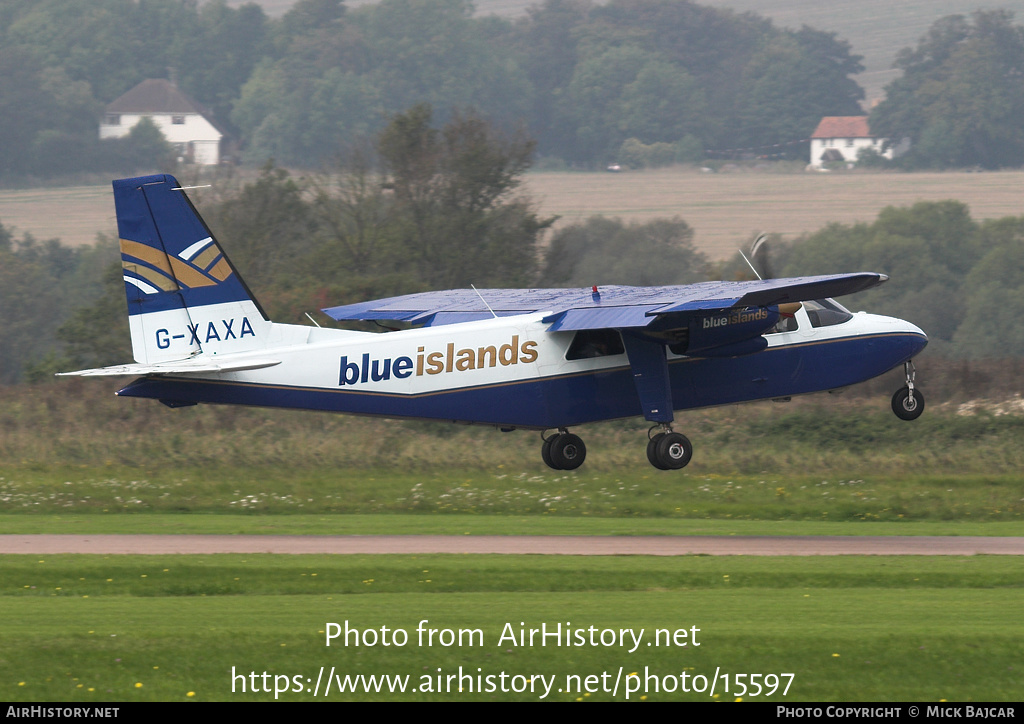 Aircraft Photo of G-XAXA | Britten-Norman BN-2A-26 Islander | Blue Islands | AirHistory.net #15597