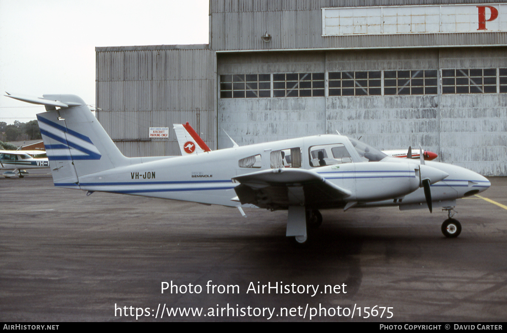 Aircraft Photo of VH-JON | Piper PA-44-180 Seminole | AirHistory.net #15675