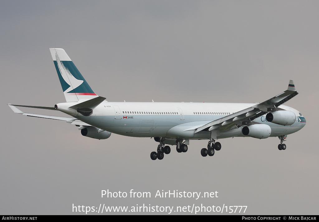 Aircraft Photo of B-HXK | Airbus A340-313 | Cathay Pacific Airways | AirHistory.net #15777