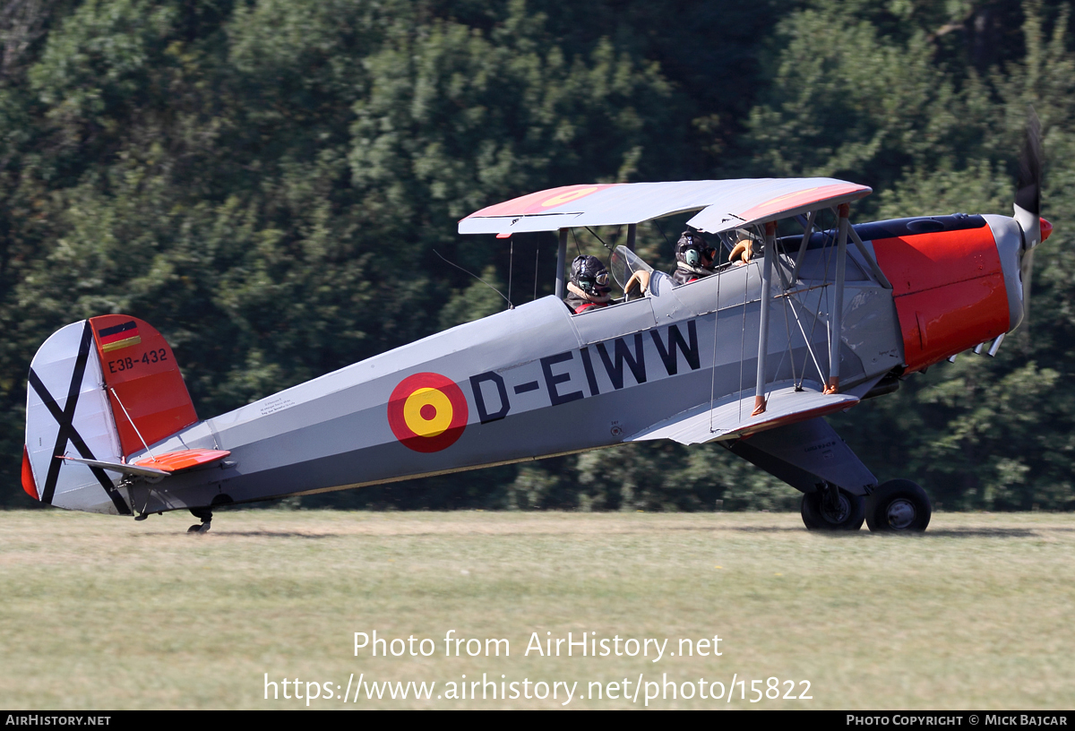 Aircraft Photo of D-EIWW / E3B-432 | CASA 1.131E Jungmann | Spain - Air Force | AirHistory.net #15822